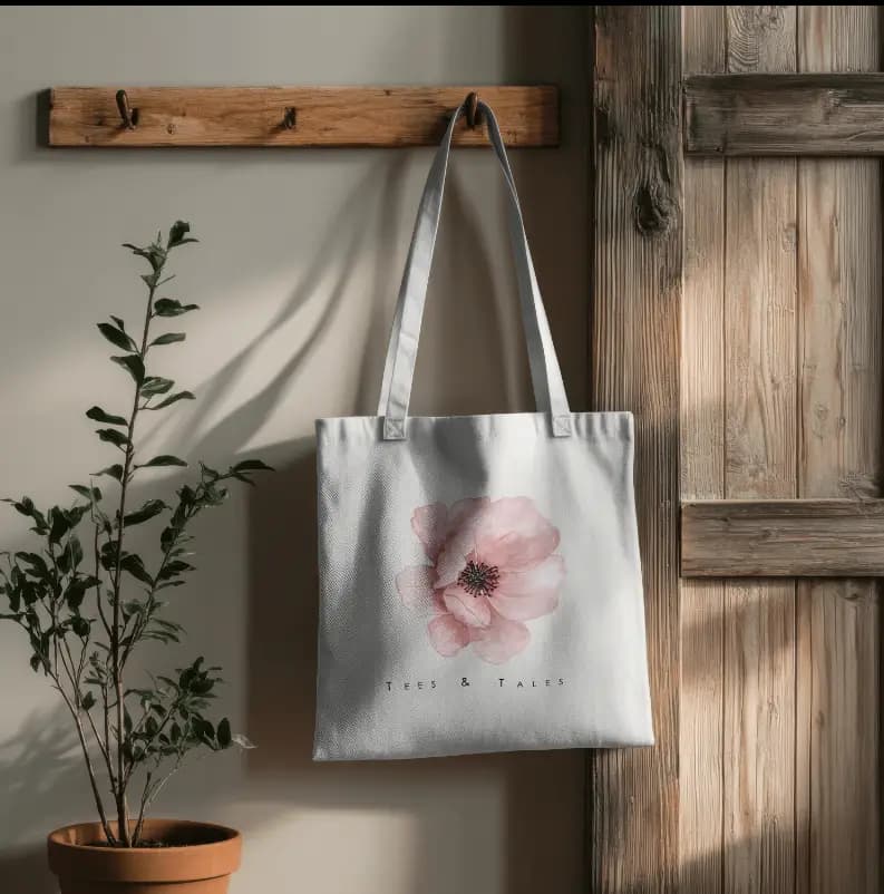 Blossom Canvas Tote Bag