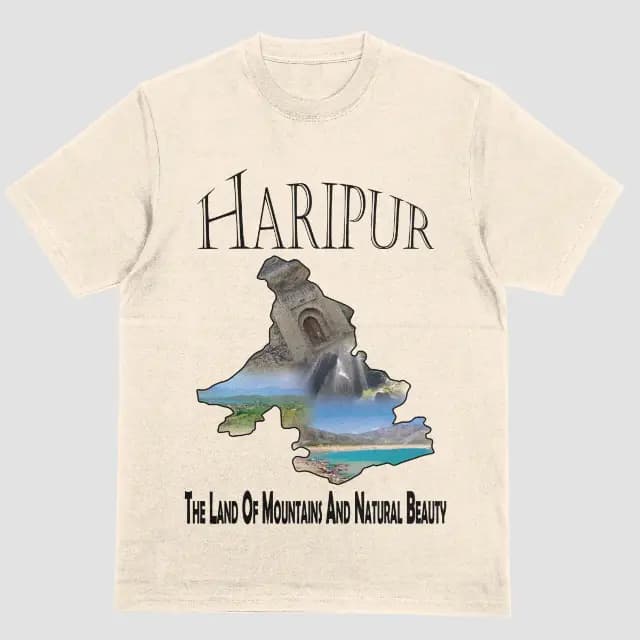 Haripur - The Land of Mountains & Beauty | Pakistan T-shirt | Desi Swag | Nature Lover | Mountain Tee