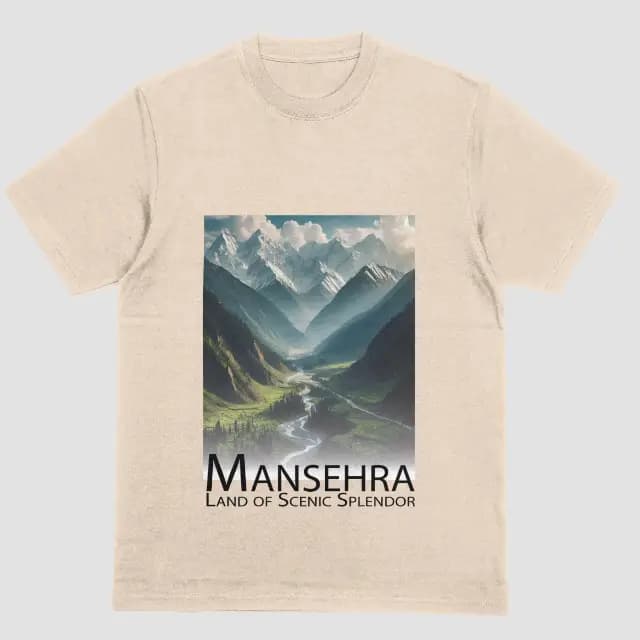 Mansehra - Land of Scenic Splendor | Pakistan T-Shirt | Desi Swag | Mountain Lover | Travel Tee