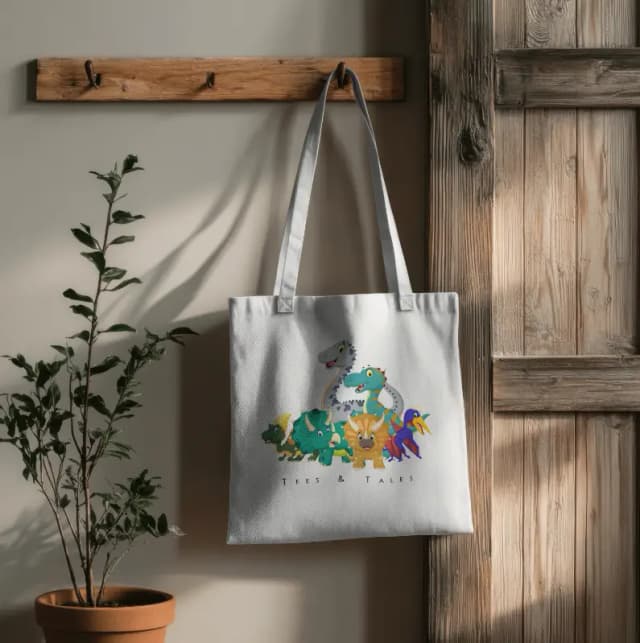 Dino Friends Tote Bag
